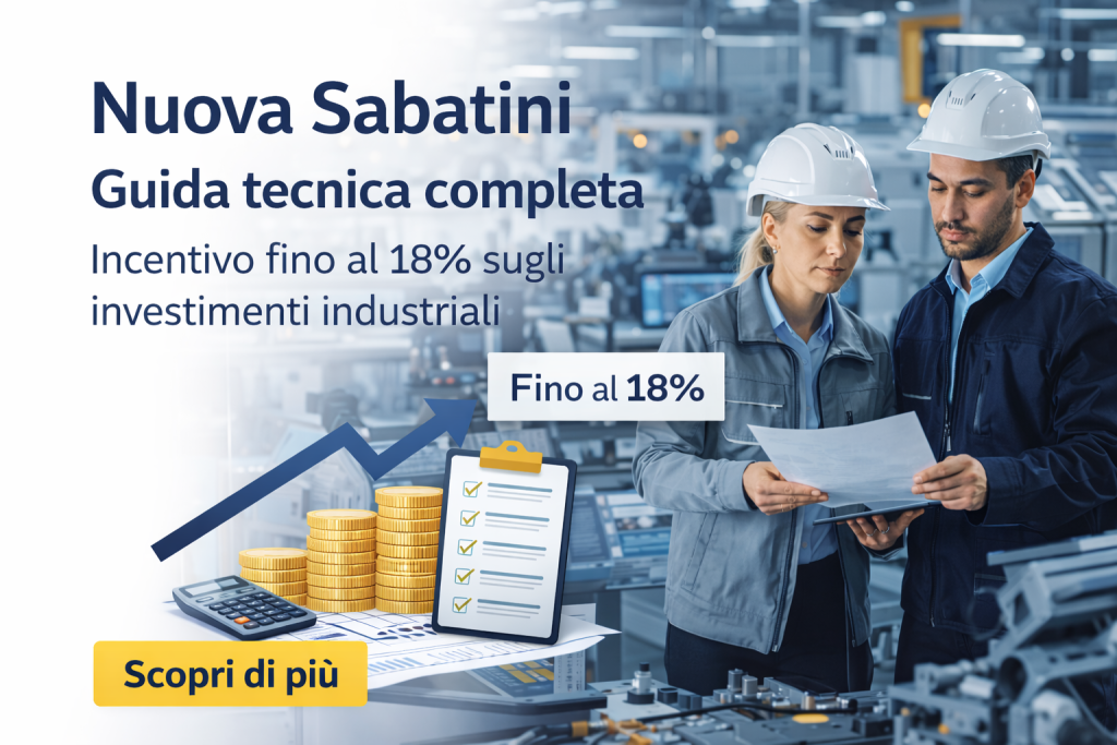 Nuova Sabatini: guida tecnica completa per ottenere fino al 18% sugli investimenti industriali