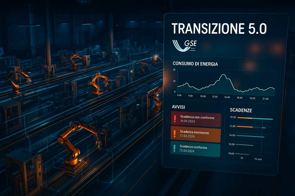 Transizione 5.0: guida operativa alla comunicazione di completamento GSE per CTO e responsabili tecnici